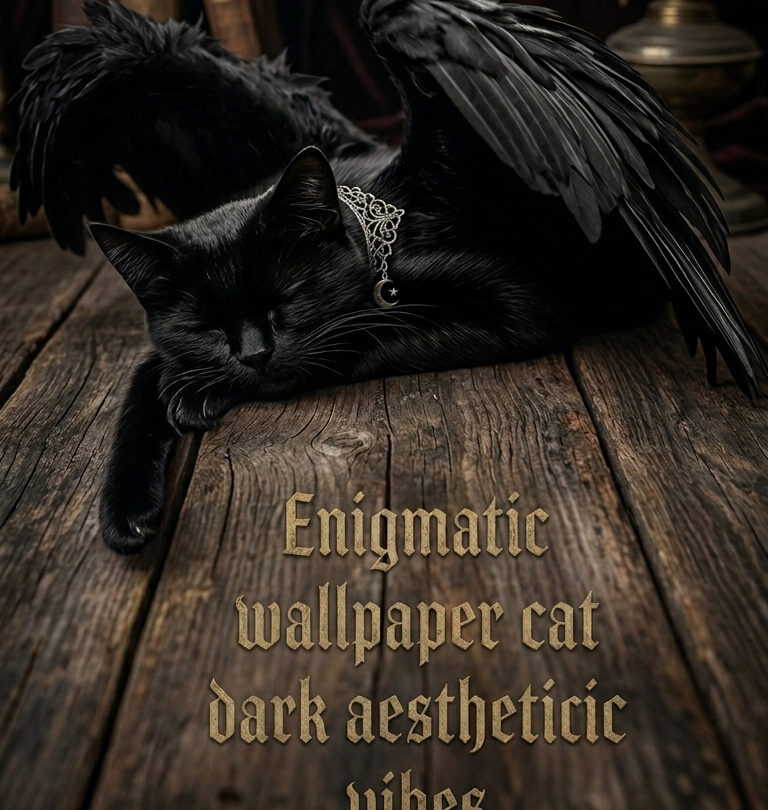 wallpaper cat dark aesthetic digital art