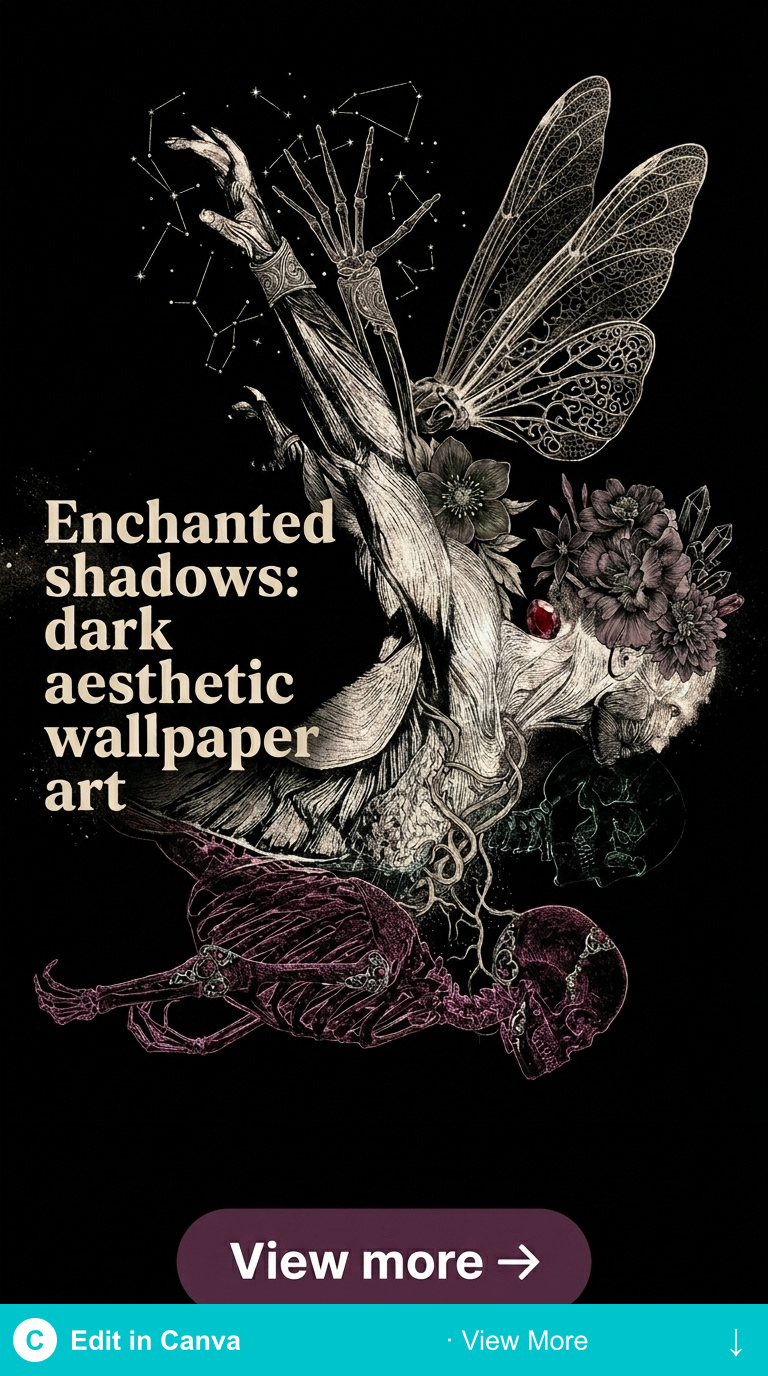 dark aesthetic wallpaper art style 3