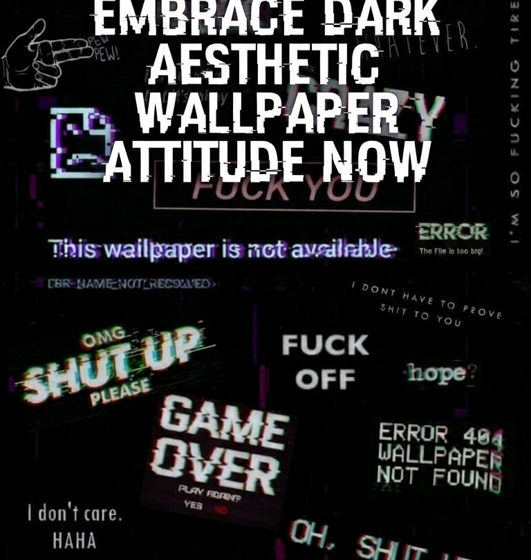 dark aesthetic wallpaper attitude art