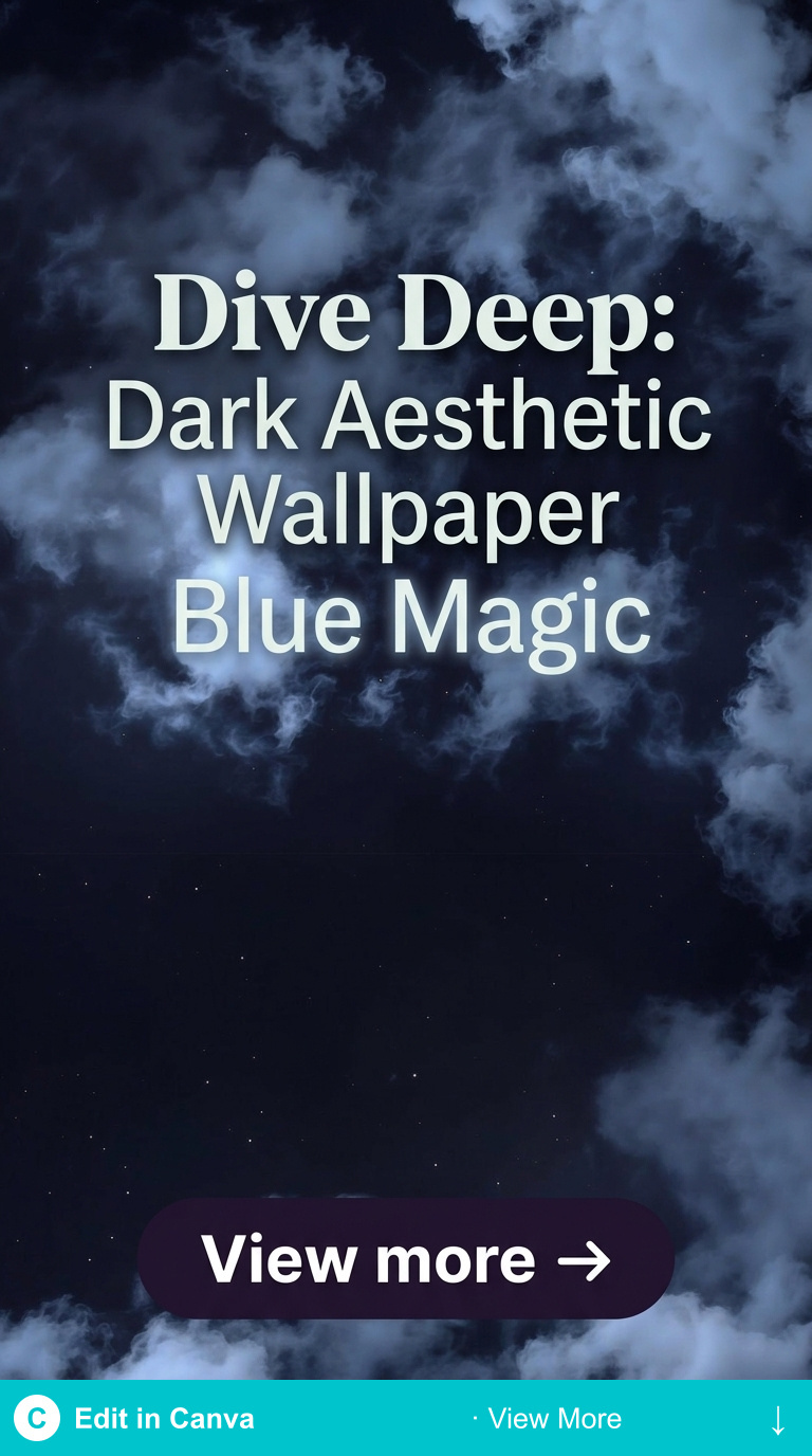 dark aesthetic wallpaper blue night sky clouds moon