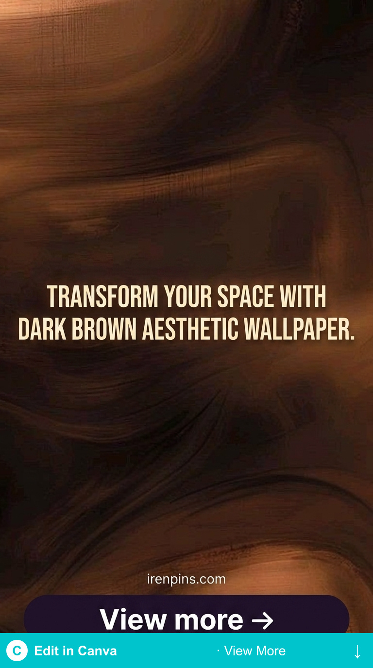 dark brown aesthetic wallpaper warm earthy botanical art