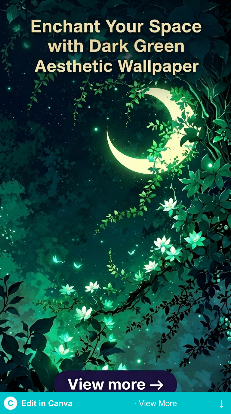 dark green aesthetic wallpaper enchanted nature ferns