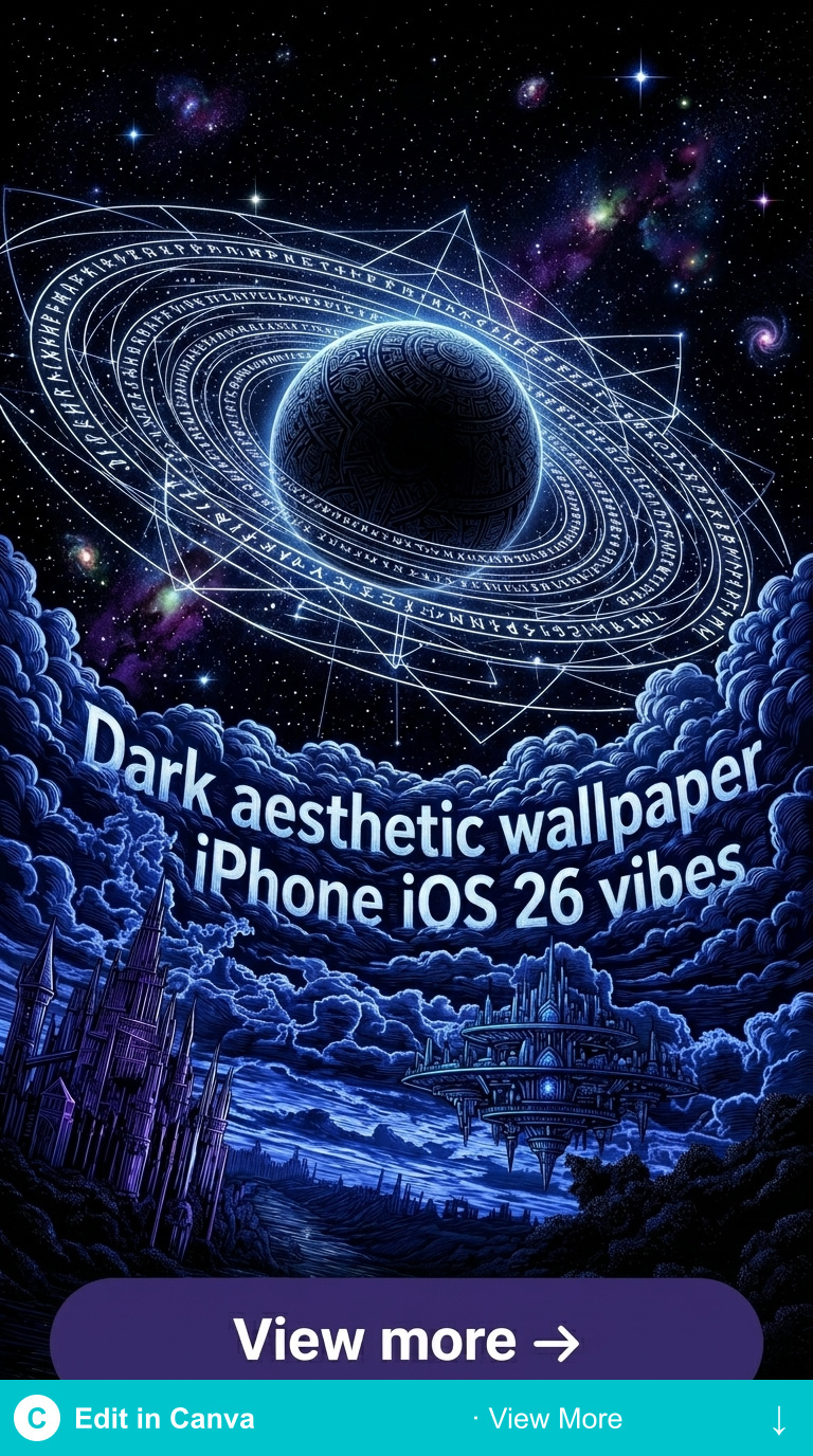 dark aesthetic ios 26 forest gradient wallpaper