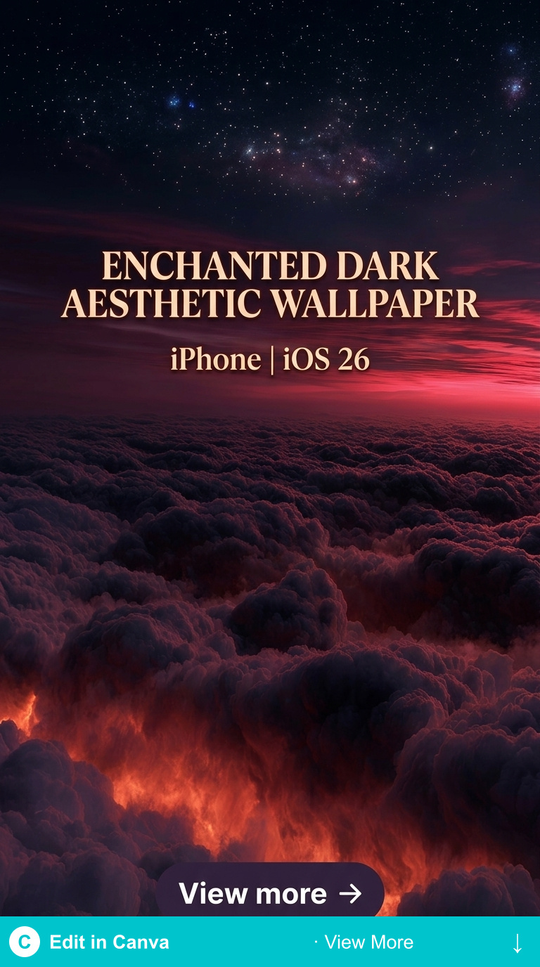 dark aesthetic ios 26 midnight blue wallpaper