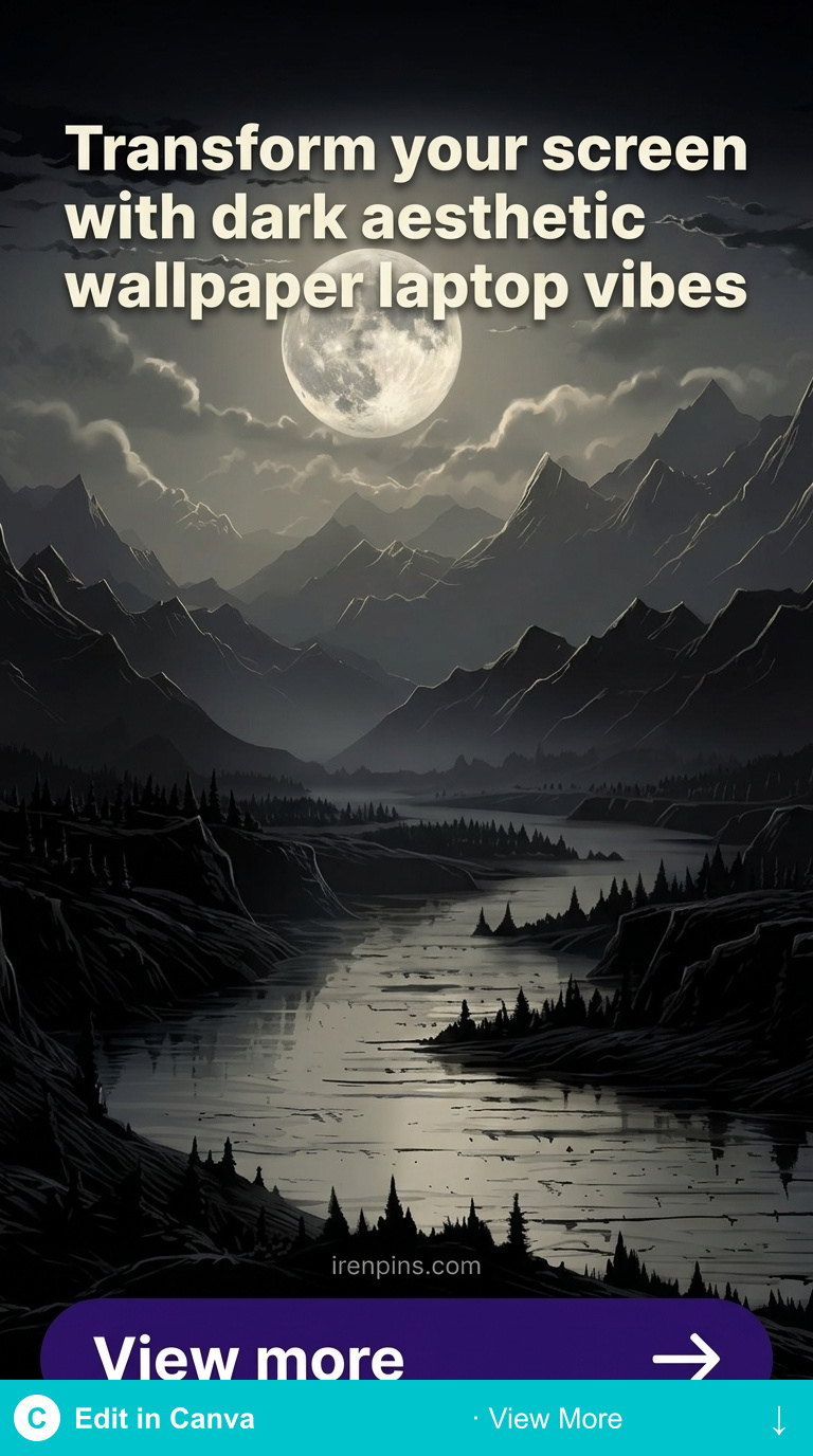 dark aesthetic wallpaper laptop art