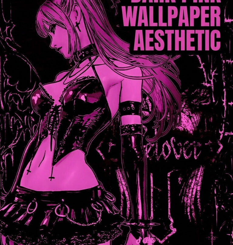 dark pink wallpaper aesthetic digital art