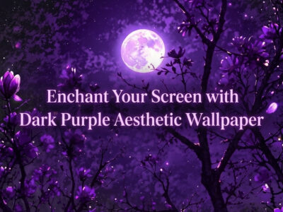 dark purple aesthetic wallpaper mystical moody digital art