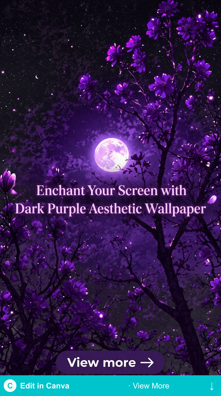 dark purple aesthetic wallpaper mystical moody digital art