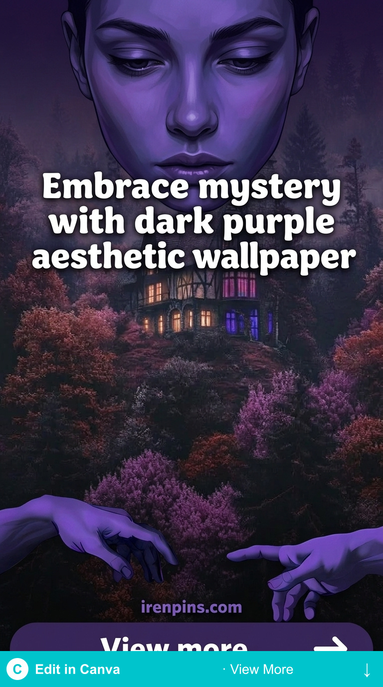 dark purple aesthetic wallpaper enchanted purple floral