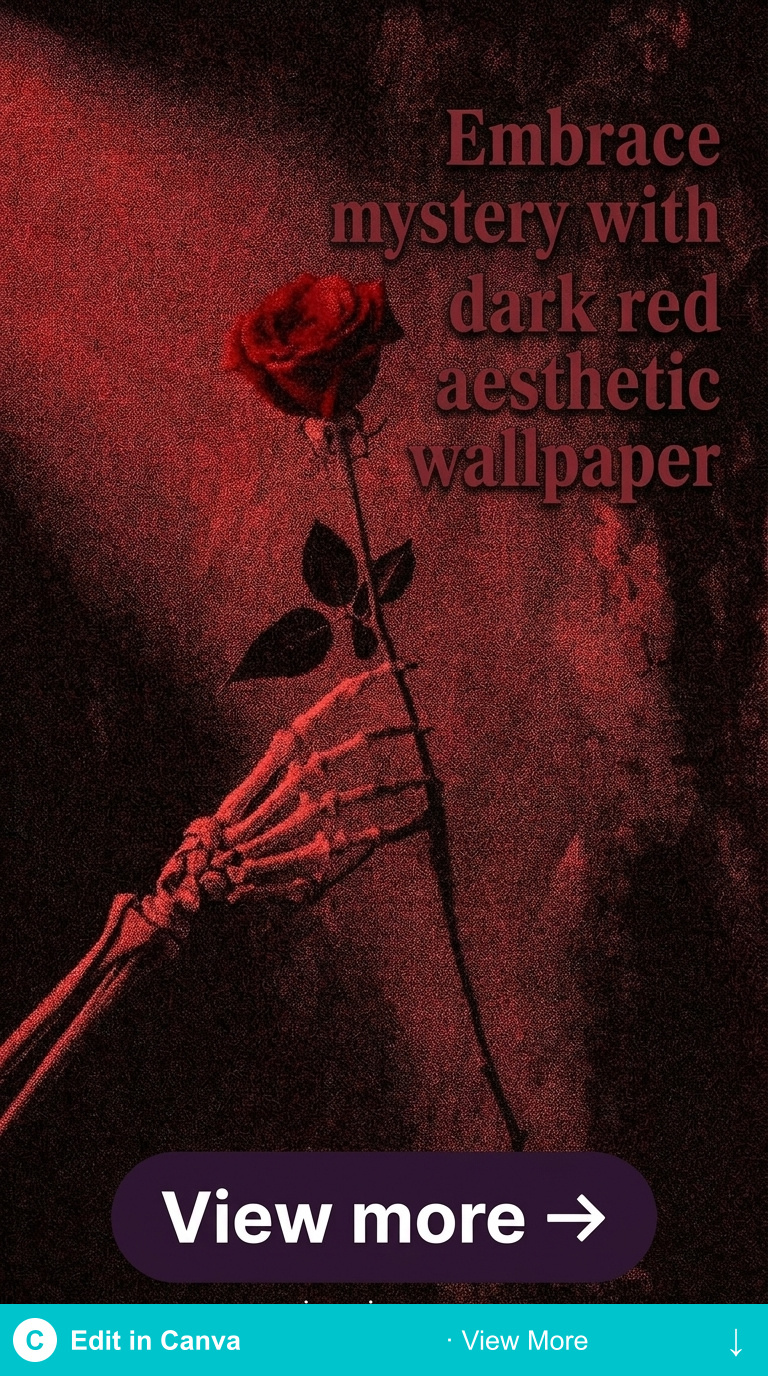 dark red aesthetic wallpaper gothic floral botanical