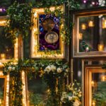 mystical forest photography lighted frames flowers greenery overlay printable