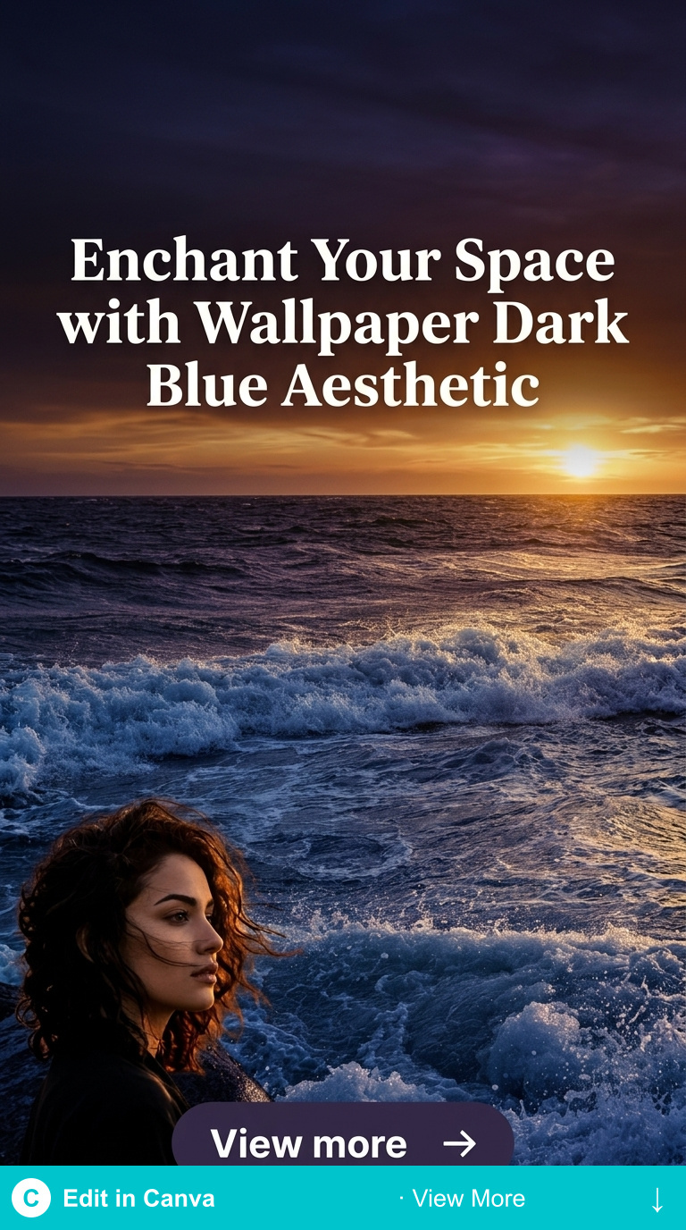 wallpaper dark blue aesthetic botanical midnight art